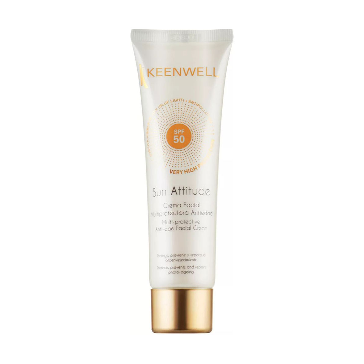 Мультизахисний антивіковий крем для обличчя Keenwell Multi-Protective Anti-Age Facial Cream SPF 50, 60 мл
